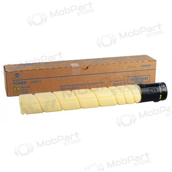 Konica-Minolta TN-321 (A33K250), yellow cartridge for laser printers, 25000 pages