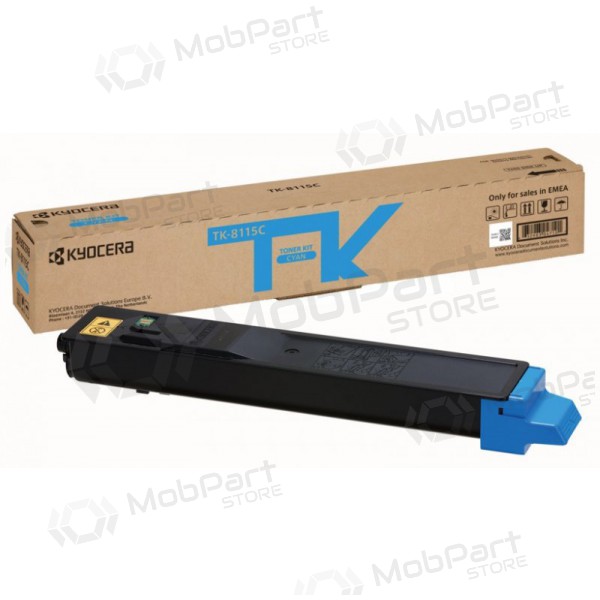Kyocera (1T02P3CNL0, TK-8115C), sky blue cartridge for laser printers, 6000 pages.