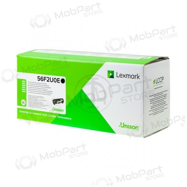 Lexmark 56F2U0E, black cartridge for laser printers, 25000 pages.