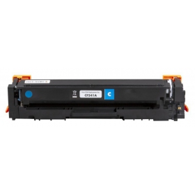 Compatible Static Control HP 203A (CF541A) / Canon CRG-054C Cyan Toner Cartridge for Laser Printers, New Chip, 1400 Pages.
