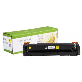 Static Control Compatible HP 205A (CF532A) Yellow Toner Cartridge with New Chip for Laser Printers