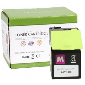 Compatible Static Control Lexmark 802HM (80C2HM0) Magenta Toner Cartridge for Laser Printers, 3,000 Pages