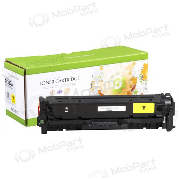 Compatible Static Control HP 312A (CF382A) Yellow Laser Toner Cartridge, 2700 Pages
