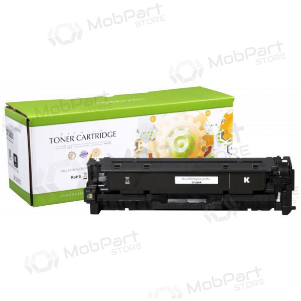 Static Control Compatible HP 312X (CF380X) Black High-Yield Toner Cartridge, 4400 Pages