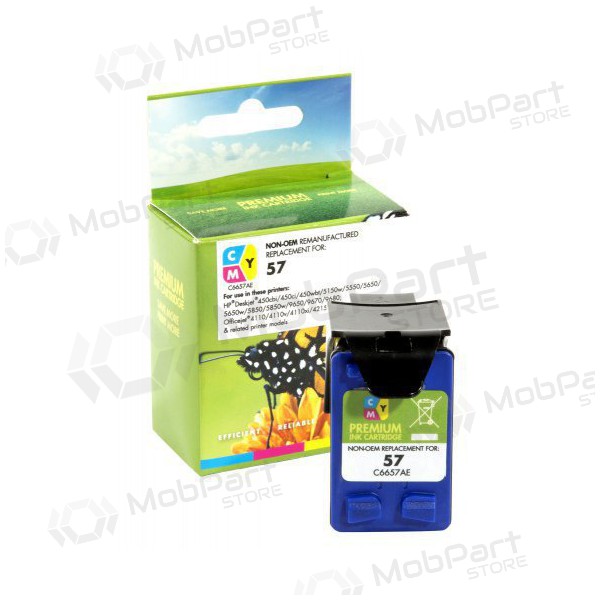 Compatible Static Control HP 57 (C6657AE) Tri-Color Inkjet Cartridge, 500 Pages