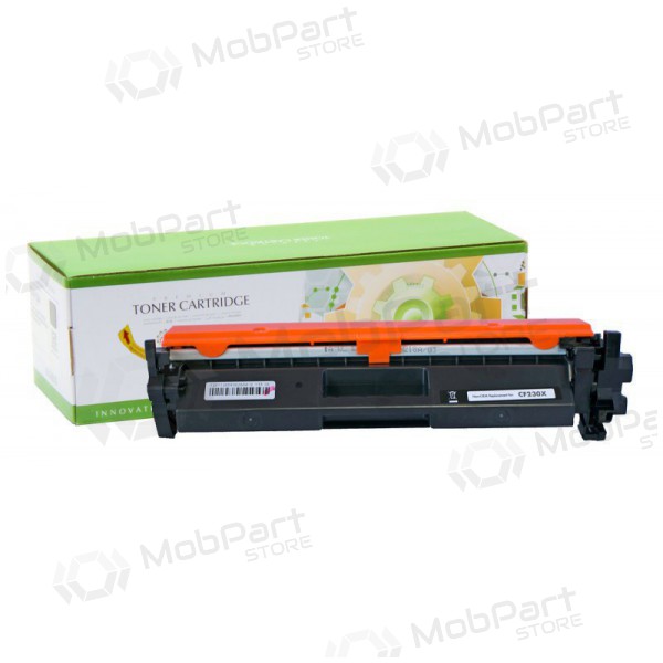Compatible Static Control HP CF230X/CRG-051H black toner cartridge with chip for laser printers, 3500-page yield.