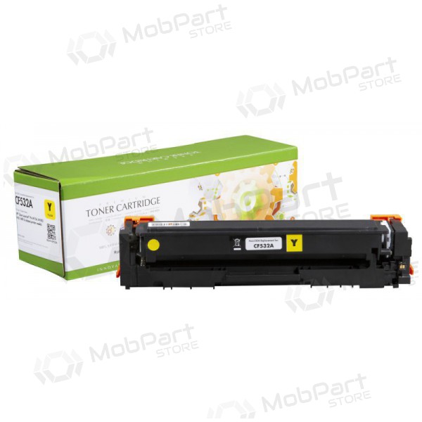 Static Control Compatible HP 205A (CF532A) Yellow Toner Cartridge with New Chip for Laser Printers