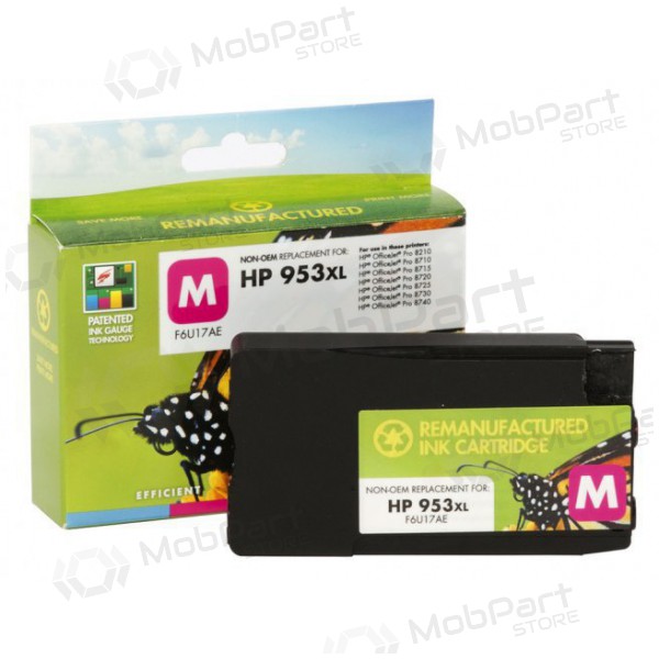 Compatible HP No.953 XL (F6U17AE) with Static Control New Chip, Magenta Inkjet Cartridge, 1600 Pages.