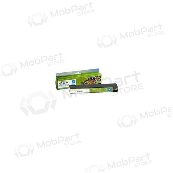 Compatible Static Control HP No.973X (F6T81AE) Cyan Ink Cartridge with New Chip, for Inkjet Printers, 7000 Page Yield.