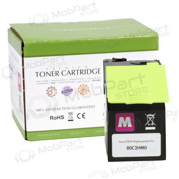 Compatible Static Control Lexmark 802HM (80C2HM0) Magenta Toner Cartridge for Laser Printers, 3,000 Pages