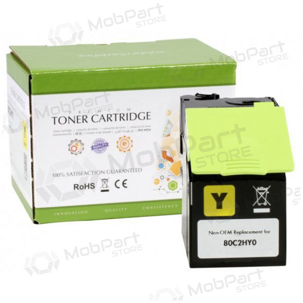 Neoriginal Static Control Lexmark 802HY (80C2HY0), yellow cartridge for laser printers, 3000 pages.