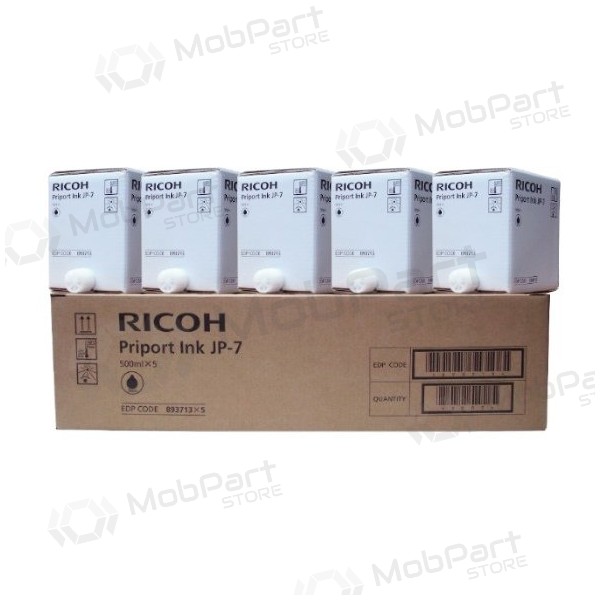 Ricoh JP-7 (817219) (5 pcs per box) Ink cartridge, Black