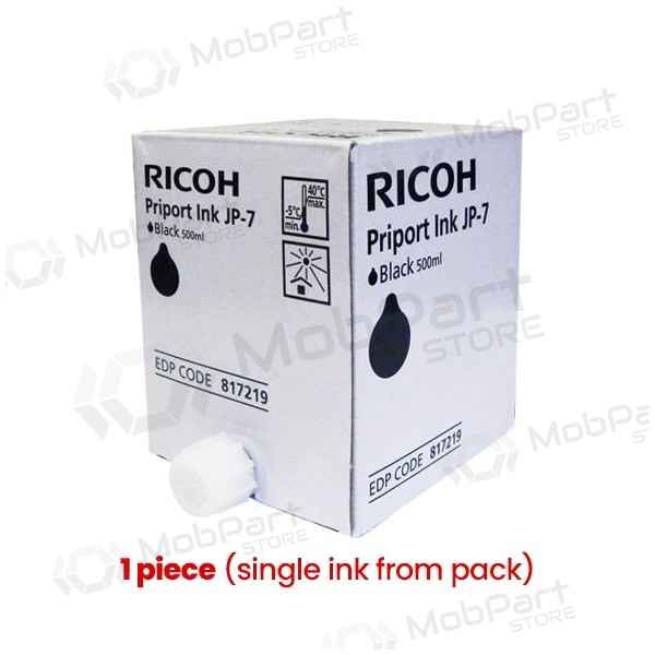 Ricoh JP-7 (817219) Ink cartridge, Black (1 pc)