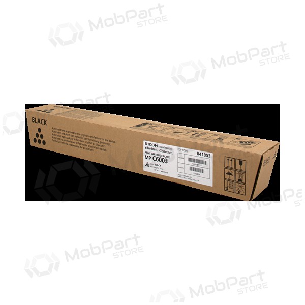 Ricoh MP C6003 (841853), black cartridge for laser printers, 33000 pages.