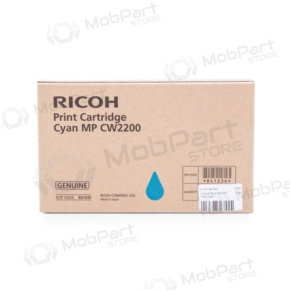 Ricoh MP CW2200 (841636) Ink cartridge, Cyan