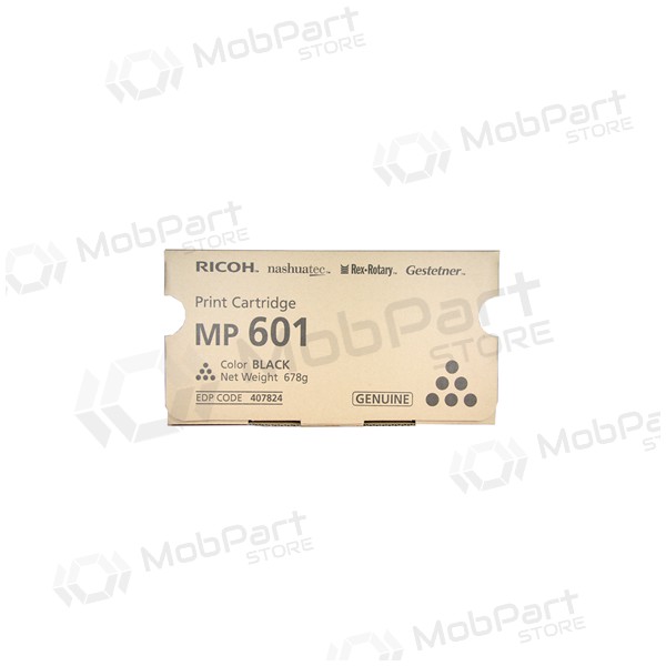 Ricoh MP601 (407824), black cartridge for laser printers, 25000 pages.
