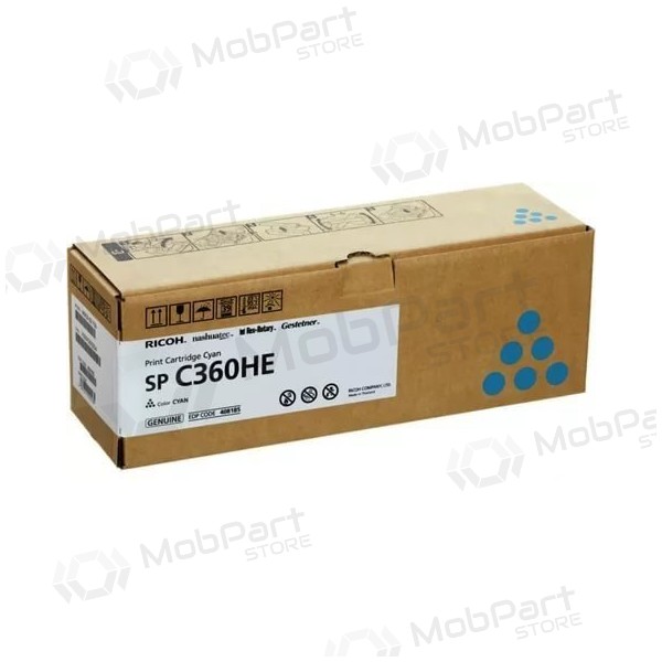 Ricoh SP C360HE (408185) Laser cartridge, Cyan