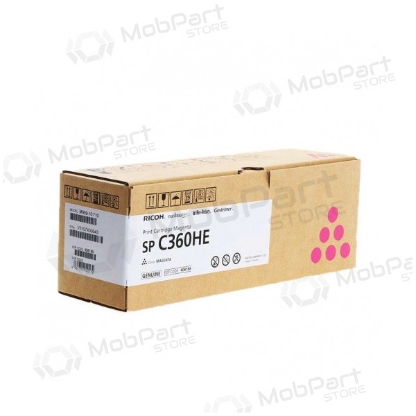 Ricoh SP C360HE (408186) Laser cartridge, Magenta