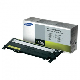 Samsung CLT-Y406S/ELS (SU462A), yellow cartridge for laser printers, 1100 pages.