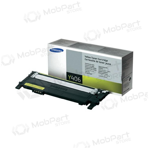 Samsung CLT-Y406S/ELS (SU462A), yellow cartridge for laser printers, 1100 pages. Samsung CLT-Y406S/ELS (SU462A), yellow cartridge for laser printers, 1100 pages.