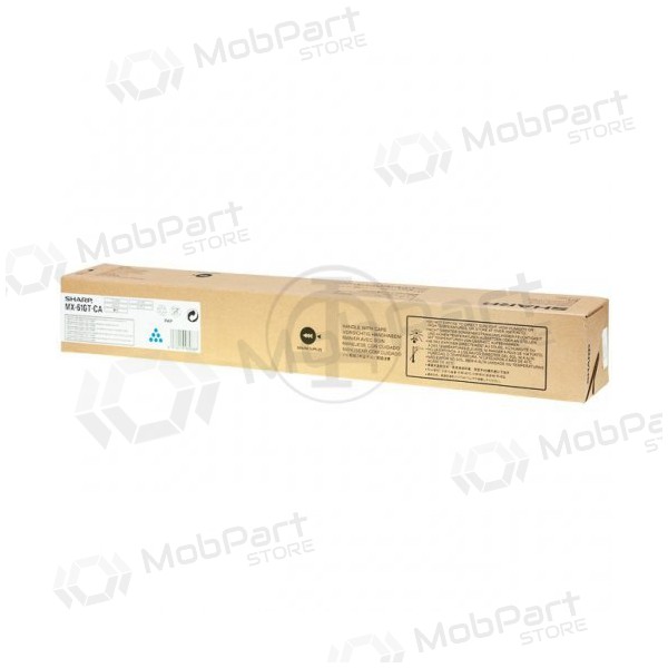 Sharp high capacity (MX61GTCA), sky blue cartridge for laser printers 24000 pages.